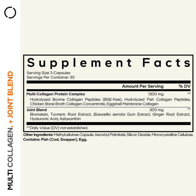 Multi Collagen + Joint Blend, 90 Capsules