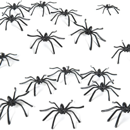 Halloween Spider Web Decoration, 200 Square Feet & Plastic Spiders, Halloween Party Supplies, Spider Webs (Small, 200 Sq Feet) (8 Fake Spiders Included)