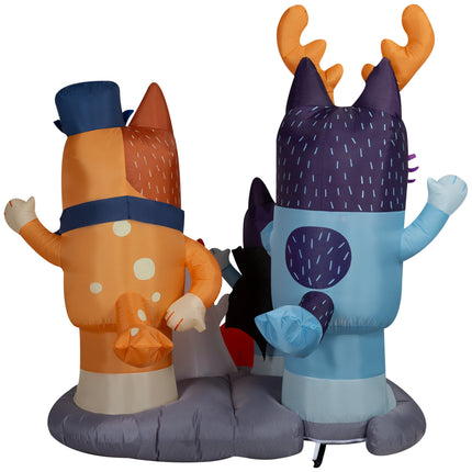 Halloween Inflatable Bluey and Family Scene, 5.5 Ft Tall, Multi