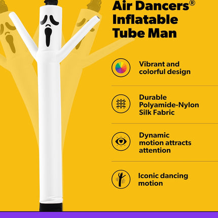 10Ft Ghost Air Dancers Inflatable Tube Man Attachment | Halloween Inflatables Outdoor Decoration | Wacky Waving Halloween Blow up for Yard Display or Business (Blower Not Included)