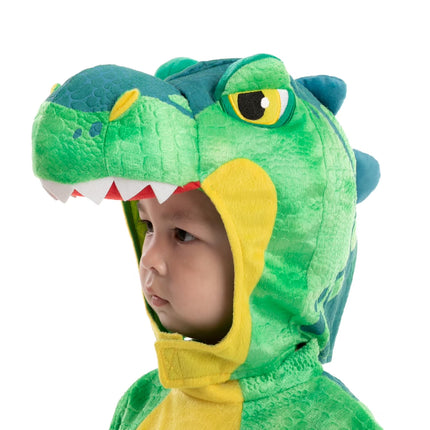 T-Rex Costume for Baby, Dinosaur Costumes Jumpsuit W/Egg Toys for Toddler and Kids Halloween Party Dress-Up 2 5 7 Years