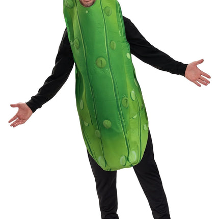 Halloween Pickle Costume for Adult, Unisex Food Costume, Funny Costume for Men, Fruit Jumpsuit for Halloween Fancy Dress Costume