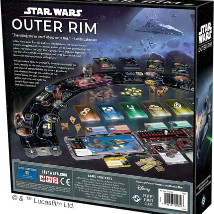 Star Wars Outer Rim Board Game - Strategy Game, Fun Family Adventure for Teens & Adults, Ages 14+, 1-4 Players, 3-4 Hour Playtime
