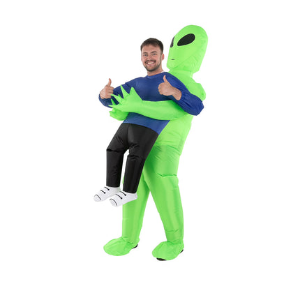 Alien Pick Me up Inflatable Halloween Costume for Adults, Adult Size S-XL (28-42), by Morph Suits