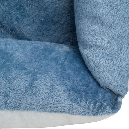 Orthopedic Rectangle Bolster Pet Bed,Dog Bed, Medium 25X21 Inches Blue, by , Blue with Orthopedic Insert. (HCT-ORT-BLUE)