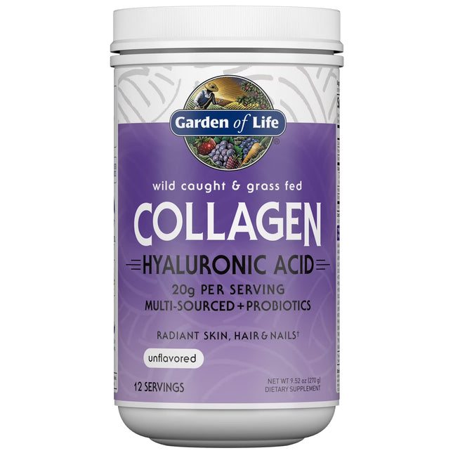 Wild Caught & Grass Fed Collagen Hyaluronic Acid, 12 Servings