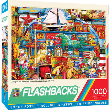 1000 Piece Jigsaw Puzzle - Flashbacks Antiques & Collectibles 19.25"X26.75"