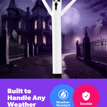 10Ft Ghost Air Dancers Inflatable Tube Man Attachment | Halloween Inflatables Outdoor Decoration | Wacky Waving Halloween Blow up for Yard Display or Business (Blower Not Included)