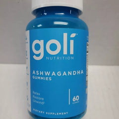 Goli Nutrition Ashwagandha Gummies Relax Restore Unwind Mixed Berry 60 Ct 09/26