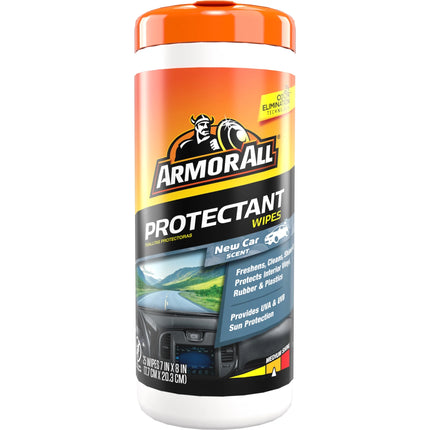 Car Interior Protectant Wipes in New Car Scent, 25 Count