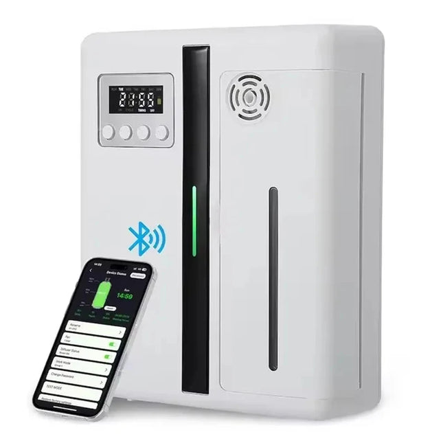 Room Fragrance Diffuser Wall Mounted Hotel Air Freshener Bluetooth Flavoring Diffuser for Essential Oil Electric Smell for Home