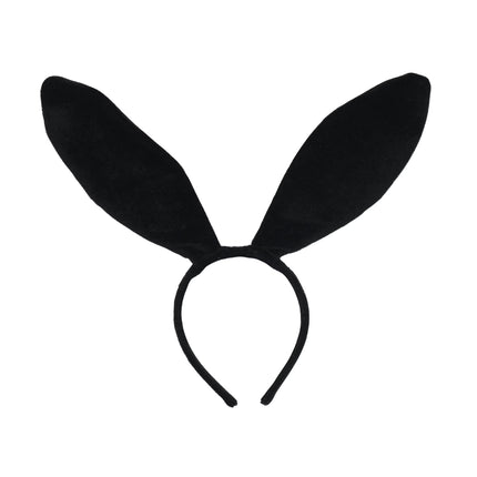 Bunny Costume Accessory Kit for Adults, Black, 3 Pieces, Halloween by