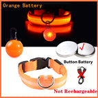 Orange Buttonbattery / Xxl Neck 43-62 Cm