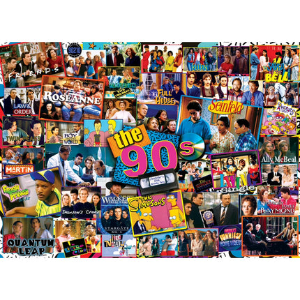 1000 Piece Jigsaw Puzzle - Nostalgic 90S TV Shows for Adults - 19.25"X26.75"