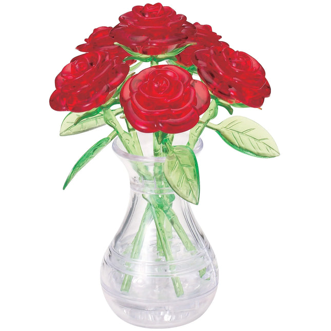 Roses in Vase Original 3D Crystal Puzzle from Bepuzzled, Ages 12 and Up