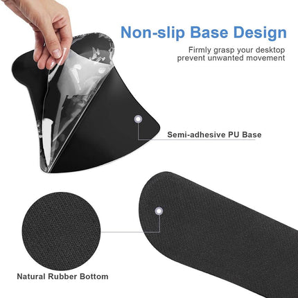 Mouse Pad with Wrist Support and Keyboard Wrist Rest Pad Set,Ergonomic Mouse Pads for Computers Laptop,Non-Slip Comfortable Mousepad W/Raised Memory Foam for Easy Typing & Pain Relief (Starry Night)