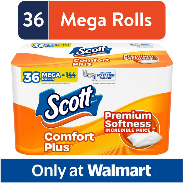 Comfortplus Toilet Paper, 36 Mega Rolls