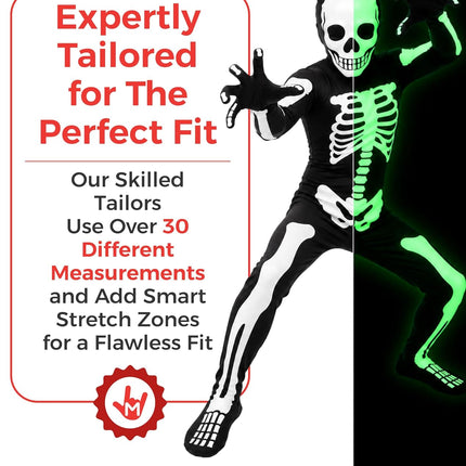 Black Skeleton Kids, Kids Halloween Costume