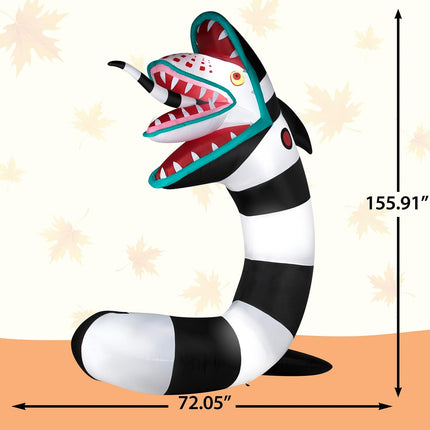 Airblown Inflatable Sandworm 13-Ft Tall Colossal WB, Multicolored