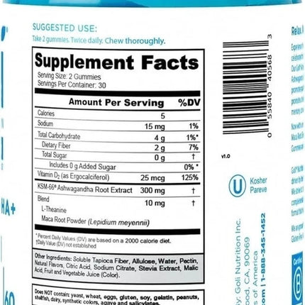3 Bottles Goli Zero Sugar Best Seller Trio Set Gummies, 60 Counts per Bottle