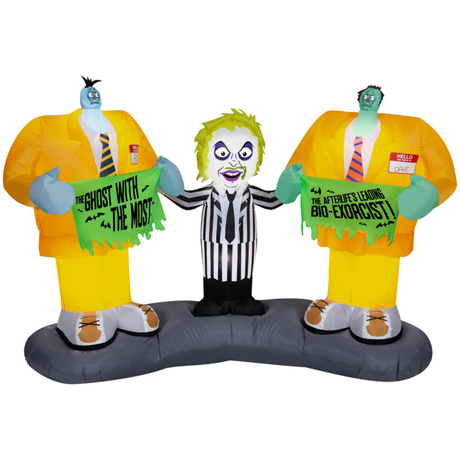 Halloween Inflatable Beetlejuice Scene, 5 Ft Tall, Multi