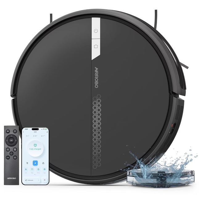 G60 3 in 1 Robot Vacuum and Mop Combo with Smart App&Voice Control,2 in 1 Tank for Pet Hair