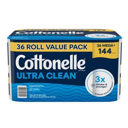 Ultra Clean Toilet Paper, Strong Toilet Tissue, 36 Mega Rolls