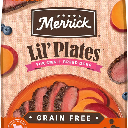 Lil’ Plates Premium Grain Free Dry Dog Food for Small Dogs, Real Texas Beef and Sweet Potato Kibble - 20.0 Lb. Bag