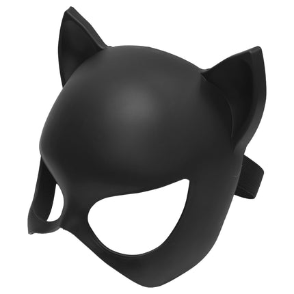 Cat Mask Costume Accessory for Adults, Black, Halloween by