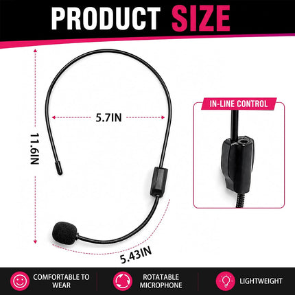 Fake Microphone Headset, Pop Star Rockstar Singer Halloween Costume