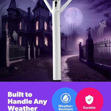 20Ft Ghost Air Dancers Inflatable Tube Man Attachment | Halloween Inflatables Outdoor Decoration | Wacky Waving Halloween Blow up for Yard Display or Business (Blower Not Included)