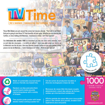 1000 Piece Jigsaw Puzzle - Nostalgic 90S TV Shows for Adults - 19.25"X26.75"