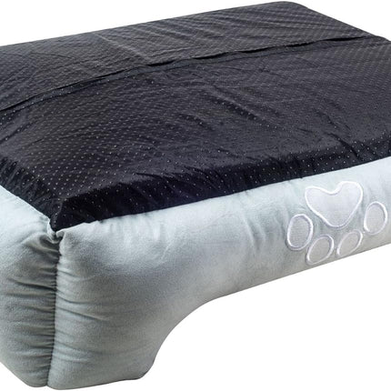 Orthopedic Rectangle Bolster Pet Bed,Dog Bed, Medium 25X21 Inches Blue, by , Blue with Orthopedic Insert. (HCT-ORT-BLUE)