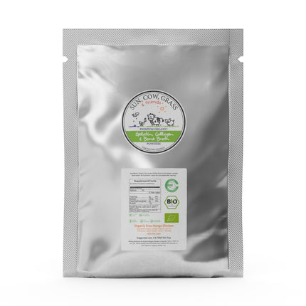 Chicken Bone Broth Collagen Powder - Pure Organic Protein - Free-Range
