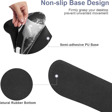 Keyboard Mouse Pad Wrist Rest, Gel Ergonomic Wrist Rest Support Mousepads,Non Slip Rubber Base Wrist Support with Memory Foam for Laptop Computer Home Office Work, Durable Comfortable,Cute Cat