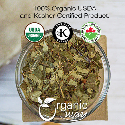 Organic Way Birch Leaf Cut & Sifted - Organic, Kosher & USDA Certified