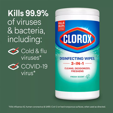 Clorox Fresh Disinfecting Wipes Bleach Free Cleaning Wipes