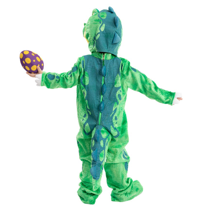 T-Rex Costume for Baby, Dinosaur Costumes Jumpsuit W/Egg Toys for Toddler and Kids Halloween Party Dress-Up 2 5 7 Years