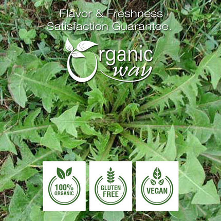 Organic Way Dandelion Leaf Cut & Sifted - Organic, Kosher & USDA Certified