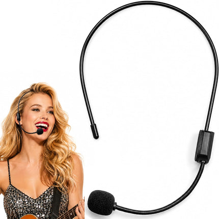 Fake Microphone Headset, Pop Star Rockstar Singer Halloween Costume
