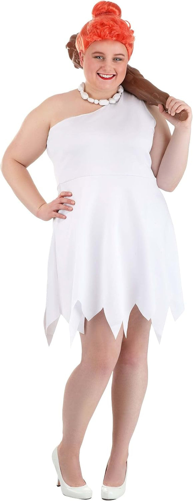 plus Size Flintstones Wilma Flintstone Costume for Women - Includes Dress & Necklace with Wig Option Available