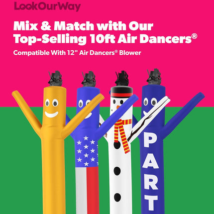 10Ft Ghost Air Dancers Inflatable Tube Man Attachment | Halloween Inflatables Outdoor Decoration | Wacky Waving Halloween Blow up for Yard Display or Business (Blower Not Included)