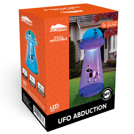 9 Ft Halloween Inflatable UFO Alien Decoration with Built-In Leds,Ufo Halloween Decorations Outdoor Blow up Yard Lawn Decoration