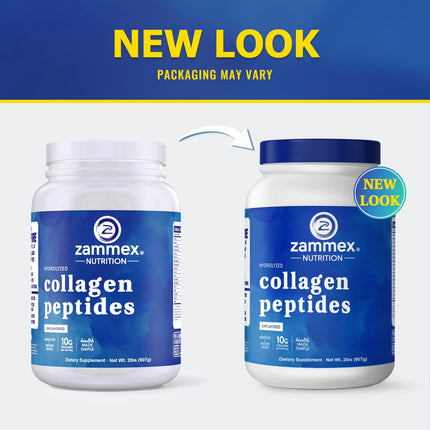 Collagen Peptides Powder, Unflavored Hydrolyzed Collagen Protein, Grass-Fed, Paleo & Keto, Non-Gmo, 90 Servings