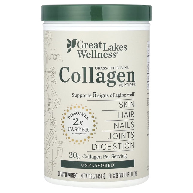 (2 Pack)  Quick Dissolve Collagen Peptides - Unflavored 16 Oz Pwdr