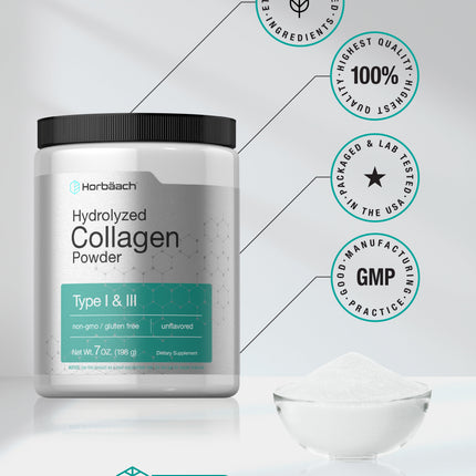Multi Collagen Powder 7 Oz | Type 1 and 3 | by