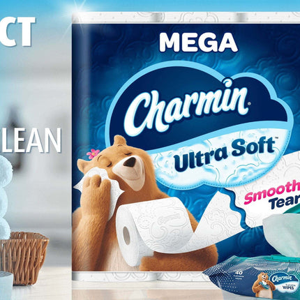 Ultra Soft Toilet Paper 6 Mega XL Rolls, 336 Sheets per Roll