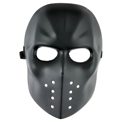 Hockey Punisher Mask Costume Accessory for Adults, Black, Halloween by