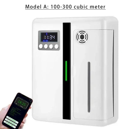 Room Fragrance Diffuser Wall Mounted Hotel Air Freshener Bluetooth Flavoring Diffuser for Essential Oil Electric Smell for Home
