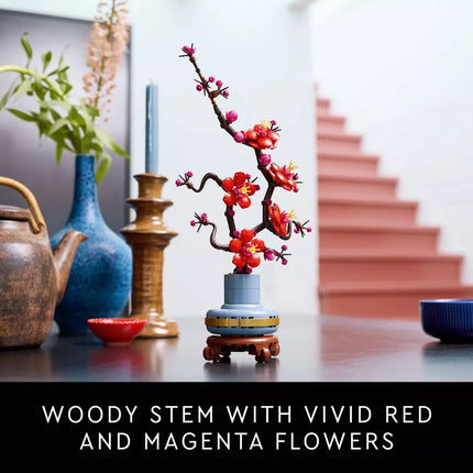 LEGO Icons Plum Blossom Flower Decor Display Set for Office Decor - Mother'S Day Gift - 10369